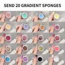XEIJAYI 1 Color 8g Pat Painting Gel Nail Polish With 1pc Sponge Gradient Semi Permanent Soak Off UV LED Nail Art Gel Varnishes For Nails - White - View 2