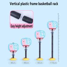 兒童卡通籃球機架套裝,男女寶寶射球框幼稚園球玩具,室內/室外可調節籃球框,適用於兒童生日禮物,聖誕禮物和新年禮物 - 紅色 - 查看 8