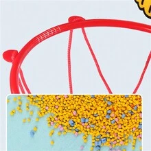 兒童卡通籃球機架套裝,男女寶寶射球框幼稚園球玩具,室內/室外可調節籃球框,適用於兒童生日禮物,聖誕禮物和新年禮物 - 紅色 - 查看 10