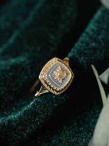 Nhẫn đơn đẹp - Vàng - Xem 5