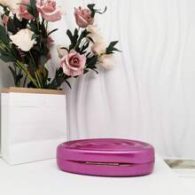 跨境新款貝殼螺旋紋壓克力印花包跨境時尚禮服包晚宴包單間斜角手拿包化妝包女式小方包 - 紫丁香色 - 查看 5