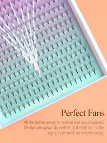 SONG LASHES Pre-Made Fan-Shaped Pointed Eyelash Extensions, 8D 0.05 Pre-Made Thick Fan-Shaped Eyelash Clusters, Eyelash Clusters, Individual Eyelashes, False Eyelashes - D - View 3