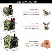 1入組戶外貓狗屋,防水貓狗帳篷,流浪貓狗收容所,適合所有尺寸的貓和小型犬 - 彩色 - 查看 2