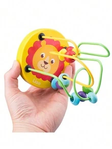 2入組兒童卡通木製迷你積木串珠和迷宮玩具,教育玩具,可鍛煉兒童手眼協調能力(隨機2款) - 彩色 - 查看 8