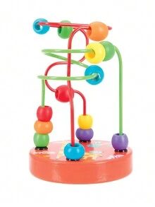 2入組兒童卡通木製迷你積木串珠和迷宮玩具,教育玩具,可鍛煉兒童手眼協調能力(隨機2款) - 彩色 - 查看 7