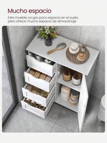 VASAGLE Bathroom Storage - White - View 2