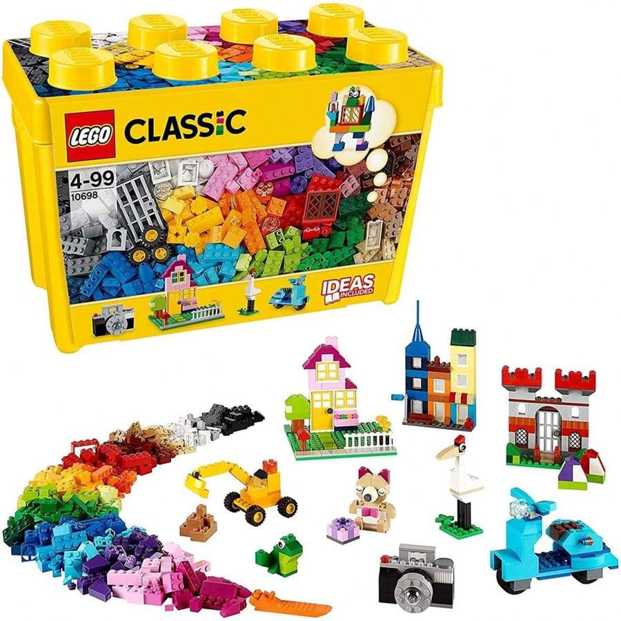 Juego de construccion Ladrillos Creativos en caja 790 piezas Lego Classic ✅ Entrega 24/48h a España (península) - LEGO Classic - Caja Contenedoras - Juguetes Construcción en Caja - Ref. 10698 - Multicolor - Ver 1