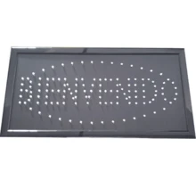 Bienvenido LED - Panel frontal abierto - 48 cm X 25cm - 2 configuraciones de luz - Luces LED estáticas - Negro - Ver 6