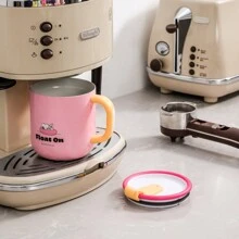 SNOOPY 1個帶陶瓷內襯和不銹鋼外殼的糖果色杯子,便攜式保溫冷熱水杯,適用於女性 - 白色 - 查看 7