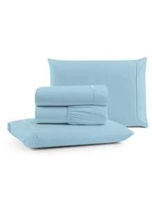 Sheet Sets With Pillowcases - 藍色 - 查看 1