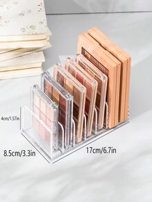 化妝品盒子,可收納、眼影盤、抽屜分隔器、透明桌面化妝品展示架、頰彩儲物架 - 無色 - 查看 8