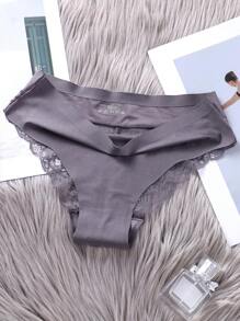 4 件装女士无缝网眼透气低腰三角内裤 - 彩色 - 查看 3