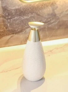 Vintage/ Creative Ceramic Soap Dispenser/ Shower Gel Bottle/ Lotion Press Bottle/ Japanese Style Bathroom, Ceramic Hand Soap Bottle Home Bathroom Decor Fall Decor Back To School - White High Style - View 5