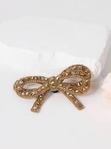 1 双可拆卸水钻蝴蝶结高跟鞋装饰配件、DIY 装饰 - 金色 - 查看 3