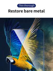 Smorss 2 Pcs Silk Screen Black Edge Tempered Film Screen Protector Compatible With Iphone 15/15 Plus/15 Pro/ 15 Pro Max Transparent Glass Case Film Super HD High Quality 9H Hardness Coverage Protection Tempered Glass Protective - White - View 6