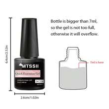 7ml Pink Quick Extension Gel Nagellack Construct Hard Gel Semi Permanent Akryl Extension Nail Art Lack - Rosa - Visa 7