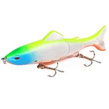 Wobblers Fishing Lures Bait For Fish Peche 3 Segments Minnow Swimbait Hard Baits With Steel Ball