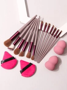 13pcs Makeup Brush Set - Large Size, Soft Powder Brush, Compact Design, Essential Makeup Tools For Students And Daily Makeup,Brush Set,Makeup Brush Kit,Make Up Brush Set,Make Up Set Complete,Makeup Brush Set,Complete Makeup Kit,Brush Kit,Brushes Makeup Set,Makeup Gift Set - Dusty Purple - View 6
