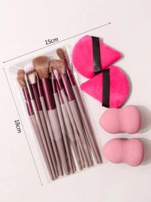 13pcs Makeup Brush Set - Large Size, Soft Powder Brush, Compact Design, Essential Makeup Tools For Students And Daily Makeup,Brush Set,Makeup Brush Kit,Make Up Brush Set,Make Up Set Complete,Makeup Brush Set,Complete Makeup Kit,Brush Kit,Brushes Makeup Set,Makeup Gift Set - Dusty Purple - View 8
