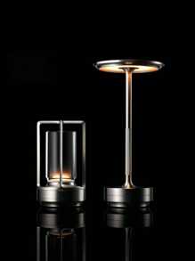 跨境電商流行戶外露營夜燈,晚餐裝飾檯燈,酒吧,餐廳,俱樂部 - 銀色 - 查看 1