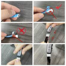 1入組5m-10m Rgb Led燈條smd 2835 225/450 Led柔性發光二極管,帶有3鍵控制器,適用於臥室、客廳、電視、電腦、家居裝飾(不含包裝盒) - 三色(紅綠藍) - 查看 9