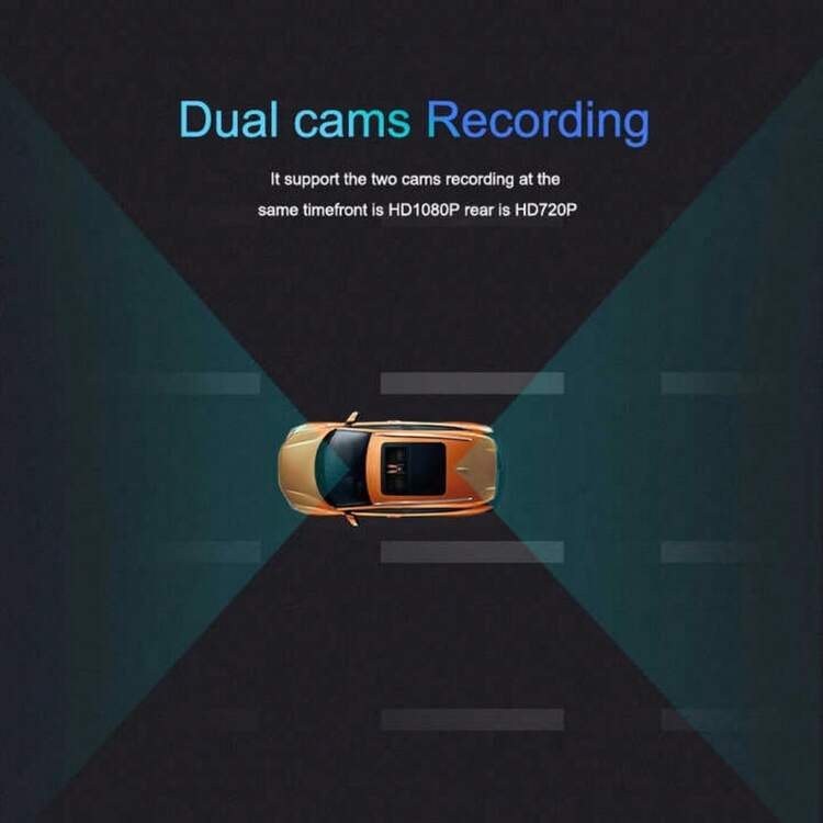 JIABOER K17 4G Mini Hidden Car DVR FHD1080P GPS Tracking Dual Lens Recorder With WiFi Remote Monitoring. Supports Up To 128G TF Card. Suitable For Any Vehicle. - Black - View 5