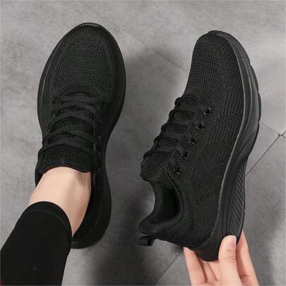 Autumn Elderly Shoes Lightweight Women's Middle-Aged And Elderly Walking Shoes Comfortable Non-Slip Soft-Bottom Sneakers Super-Soft-Bottom Old Beijing Cloth Shoes Black Work Shoes Long-Standing Wear Resistant, Foot Sizes 41-43 (Us Size 8-10), Chunky SneakersNew Arrival Unisex Lightweight, Wear-Resistant, Anti-Tiring Work Shoes With Fashionable, Breathable, Versatile Athletic Style; Slip-Resistant Casual Shoes For Men And Women; All-Black, Dirt-Resistant, Slip-Resistant Kitchen Work Shoes For Autumn