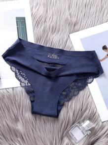 4 件装女士无缝网眼透气低腰三角内裤 - 彩色 - 查看 5