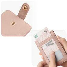 翻蓋式卡片套,公車卡套,ic卡保護套,id卡套,地鐵卡套,附可伸縮掛繩、卡片收納盒、證件夾、卡片整理盤 - 黑色 - 查看 8