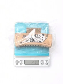 1 件西式牛图案发夹鲨鱼爪夹女士 - 彩色 - 查看 4