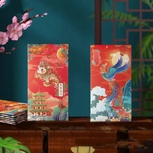 12入組春節紅包,創意金箔燙印高級設計和外觀 - 多色(B系列) - 查看 7