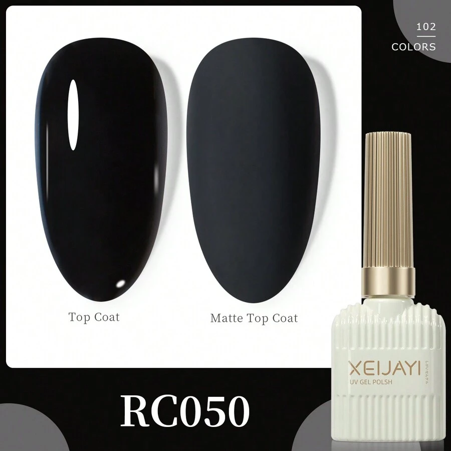 XEIJAYI 1 Bottle 4-Season Gel Nail Polish, 102 Color Options, Suitable For Nail Decoration, Nail Art, DIY Nail Salon, Great Gift For Women - 黑色 - 查看 1
