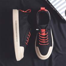 Men'S Breathable Sports Shoes - Black Red - View 4