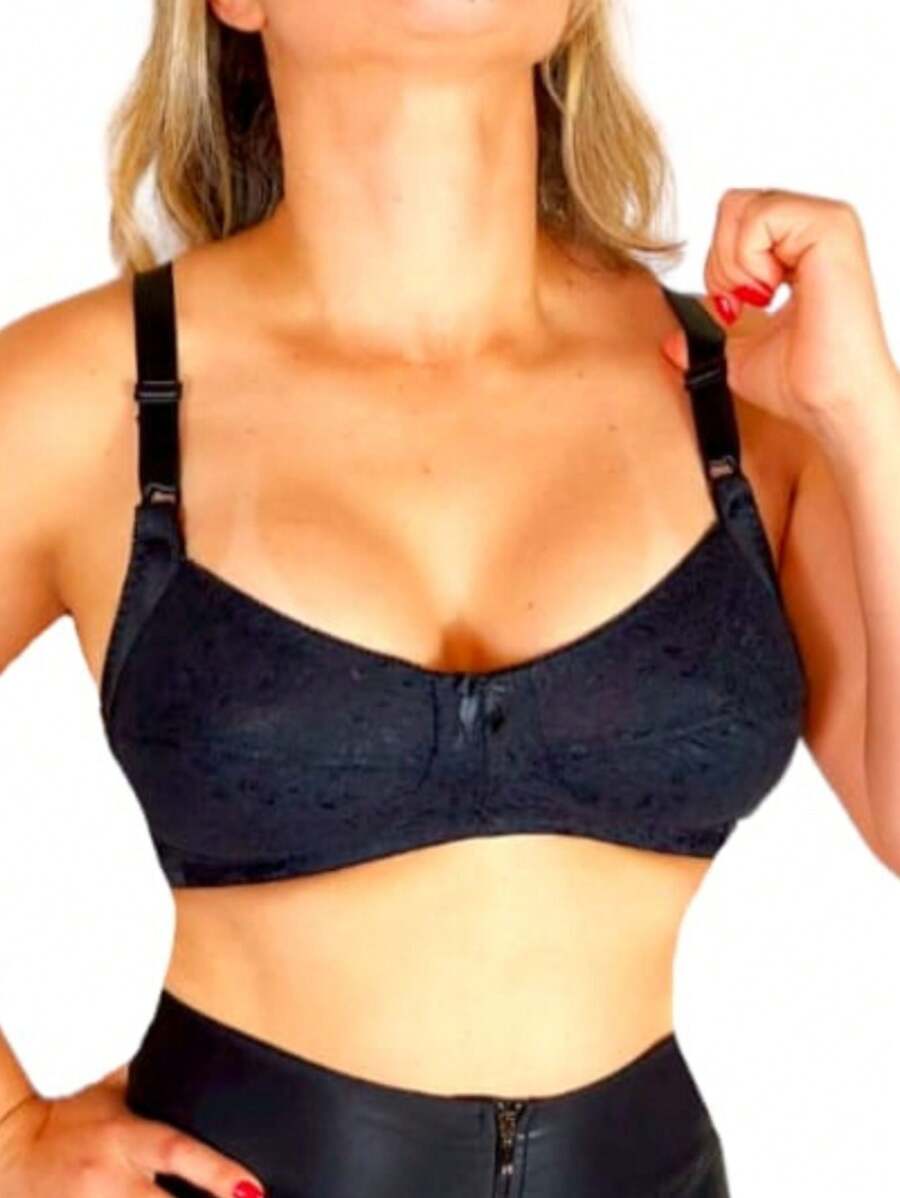 Plus Size Bras & Bralettes - màu đen - Xem 1