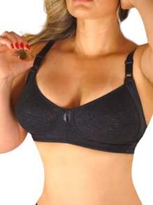 Plus Size Bras & Bralettes - màu đen - Xem 3