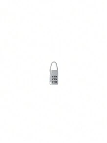 1pc Mini Metallic Password Padlock For Luggage, Gym Lockers, Cabinets, Doors, Windows - White - View 10