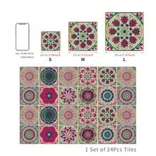 Alwayspon 24貼自粘式乙烯基壁紙磁磚轉印貼紙,可剝離和掛刷防水pvc防潑水貼紙壁場貼紙,瓷磚貼紙,廚房浴室家居裝飾diy - HZ056 - 查看 2