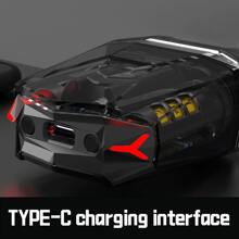 Mini Shaving Razor, Portable Men's Shaver, Reciprocating Electric Shaver, Rechargeable Beard Trimmer - Black - View 5