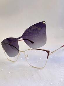 Women Eyeglasses - Màu Đỏ Sâu - Xem 3