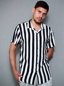 Men Polo Shirts - Đen và trắng - Xem 3
