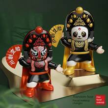 1 Pieza Modelo De Personaje De Ópera Tradicional China Con Interesante Característica De Cambio De Cara, Rojo, Juguete Creativo - Rojo - Ver 2