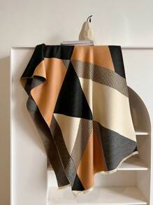 1 Miếng Của phụ nữ Nhiều màu Họa tiết Hình học Dệt hoa Tính hai mặt Bắt chước Cashmere Mùa thu Và Mùa Đông Ấm áp Khăn quàng cổ Và Khăn choàng Thích hợp Đối với Sử dụng hàng ngày - Nhiều màu - Xem 3