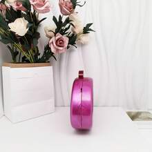 跨境新款貝殼螺旋紋壓克力印花包跨境時尚禮服包晚宴包單間斜角手拿包化妝包女式小方包 - 紫丁香色 - 查看 4