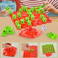52 件/套數學學習玩具平衡板益智遊戲樹蛙玩具帶互動桌上遊戲節日禮物 - 彩色 - 查看 2