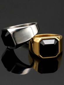 Men's Single Ring - Gold - View 2