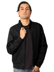 Chamarra Cazadora Hombre Tipo Bomber Algodon Moda - Negro - Ver 1