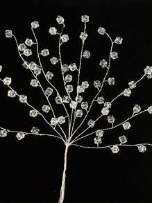 20 件高品质手工 DIY 亚克力串珠花，适用于家居装饰、花瓶插花、婚礼、新娘花束、礼物、发饰、假植物