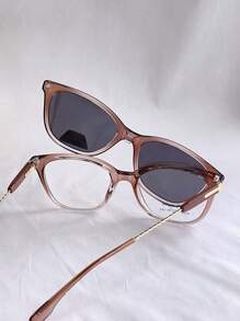 Women Eyeglasses - 棕色 - 查看 4