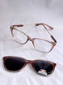 Women Eyeglasses - 棕色 - 查看 5