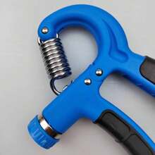 Hand Grip Strengthener R-Type With Counter, Arm & Wrist & Finger Fitness Equipment, Muscle Exercise Device - Blue - View 3